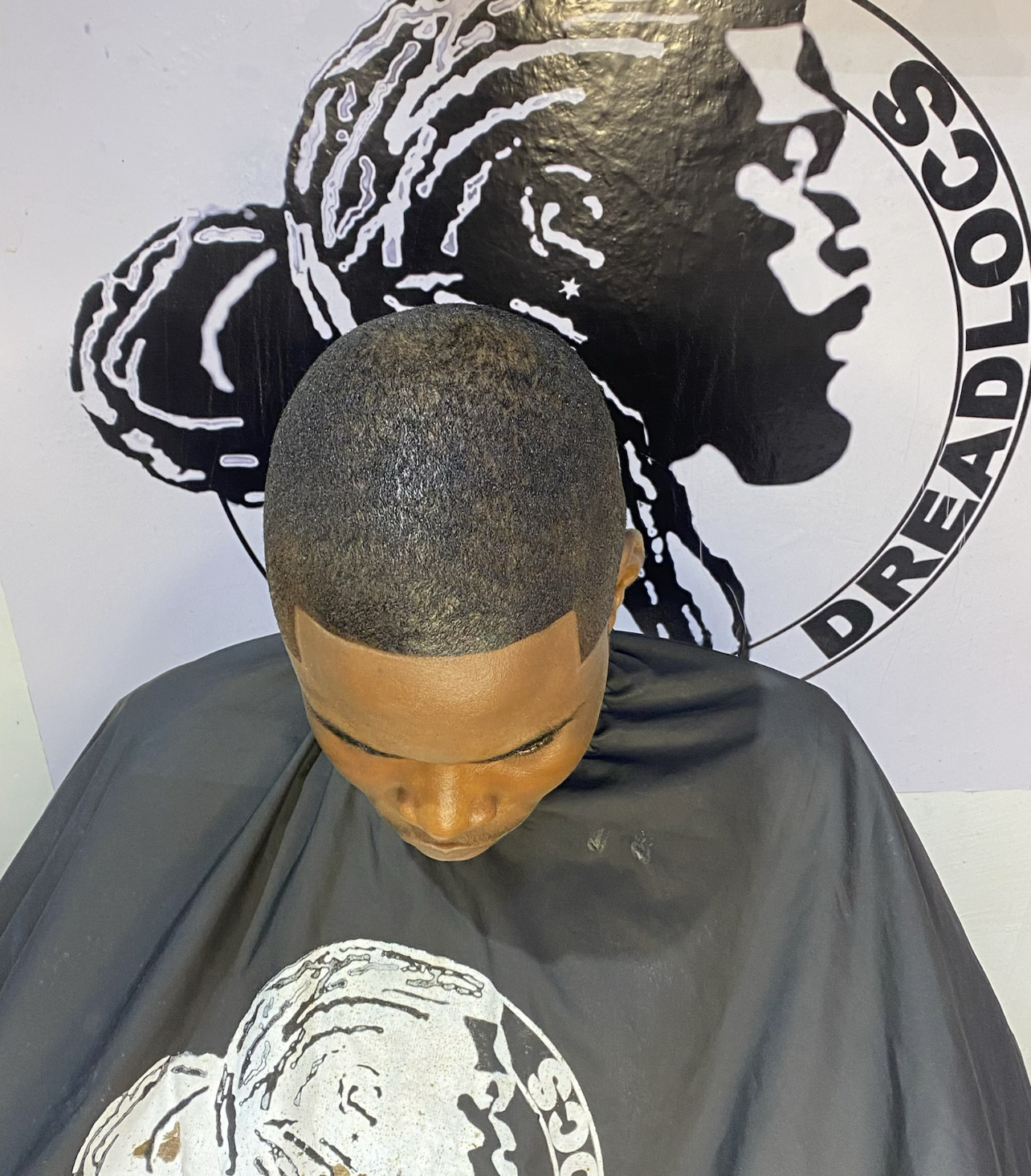 Precision haircut finished at the salon